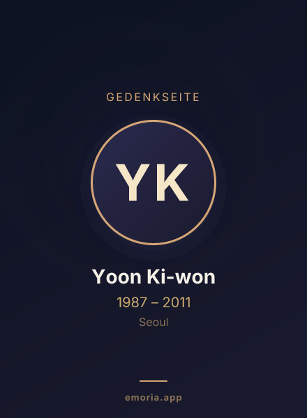 Gedenkportrait von Yoon Ki-won
