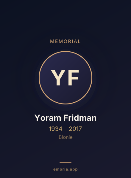 Memorial portrait of Yoram Fridman