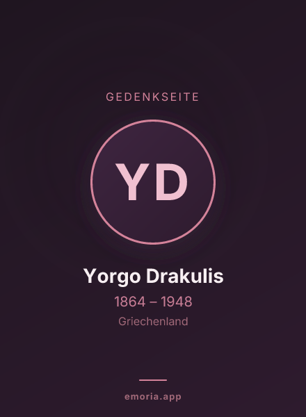 Gedenkportrait von Yorgo Drakulis