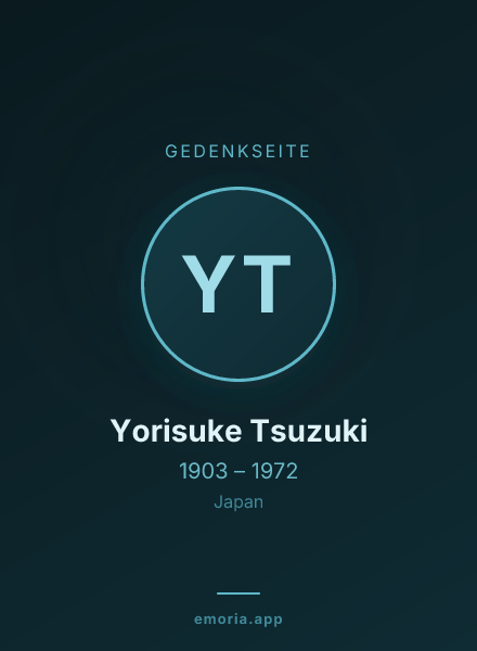 Gedenkportrait von Yorisuke Tsuzuki