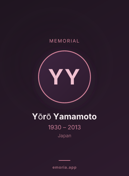 Memorial portrait of Yōrō Yamamoto