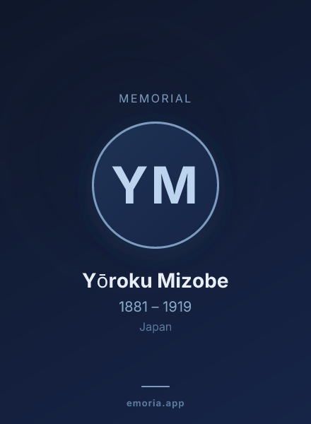 Memorial portrait of Yōroku Mizobe