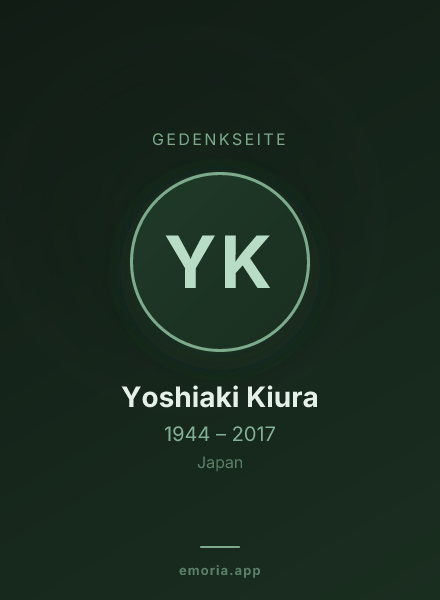Gedenkportrait von Yoshiaki Kiura