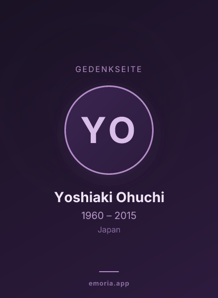 Gedenkportrait von Yoshiaki Ohuchi