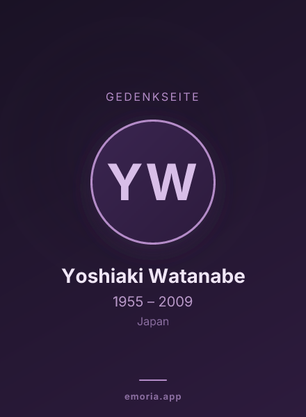 Gedenkportrait von Yoshiaki Watanabe