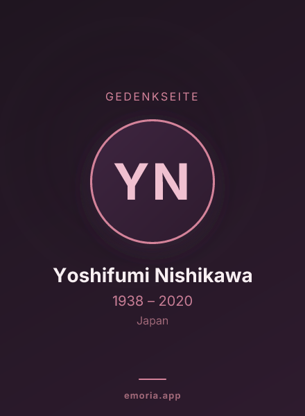 Gedenkportrait von Yoshifumi Nishikawa