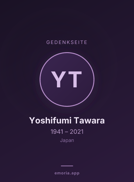 Gedenkportrait von Yoshifumi Tawara