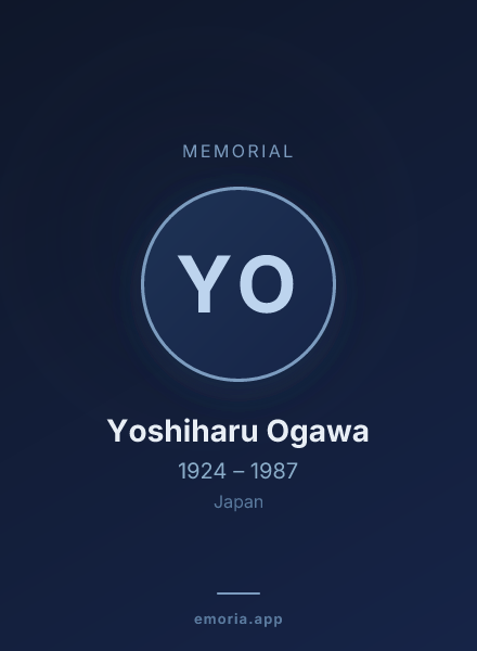 Memorial portrait of Yoshiharu Ogawa