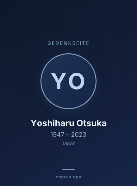 Gedenkportrait von Yoshiharu Otsuka