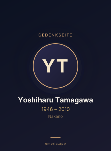 Gedenkportrait von Yoshiharu Tamagawa
