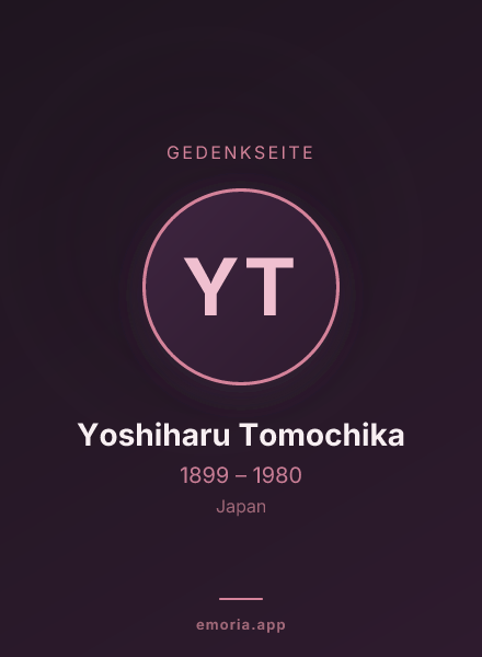 Gedenkportrait von Yoshiharu Tomochika