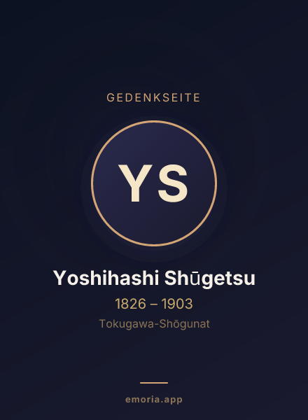 Gedenkportrait von Yoshihashi Shūgetsu