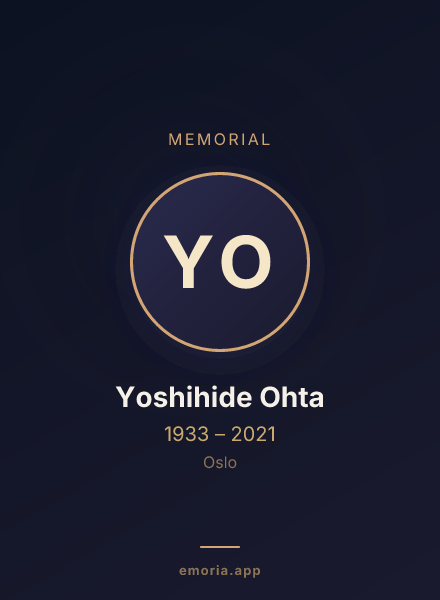 Memorial portrait of Yoshihide Ohta