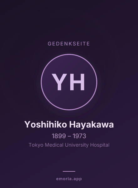 Gedenkportrait von Yoshihiko Hayakawa