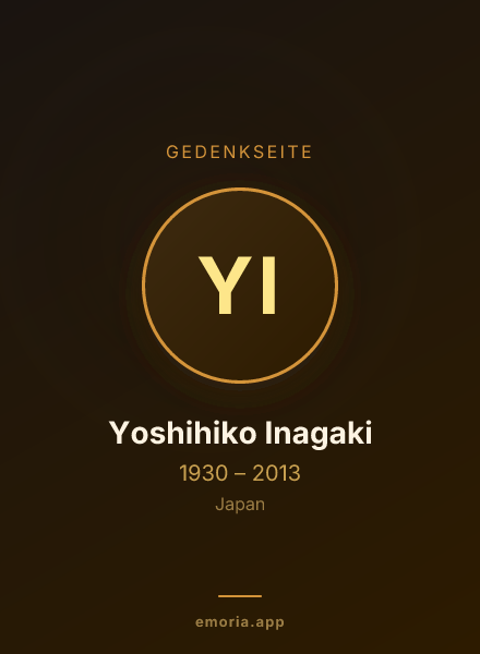 Gedenkportrait von Yoshihiko Inagaki