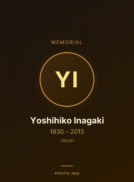 Memorial portrait of Yoshihiko Inagaki