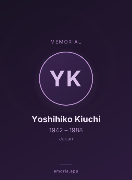 Memorial portrait of Yoshihiko Kiuchi