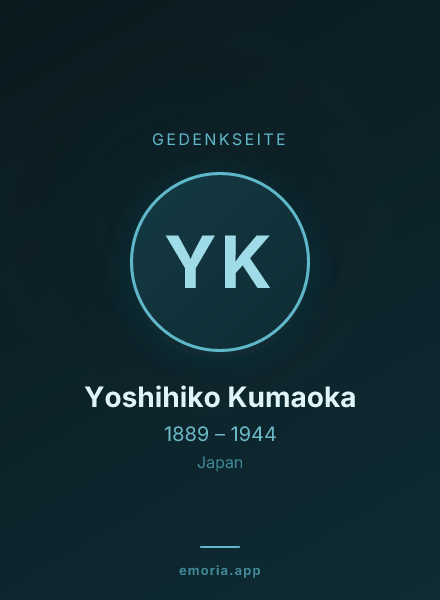 Gedenkportrait von Yoshihiko Kumaoka