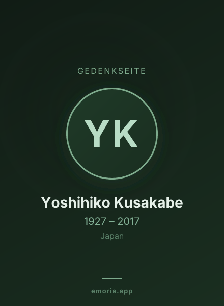 Gedenkportrait von Yoshihiko Kusakabe
