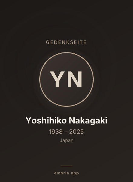 Gedenkportrait von Yoshihiko Nakagaki