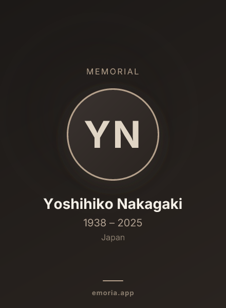 Memorial portrait of Yoshihiko Nakagaki