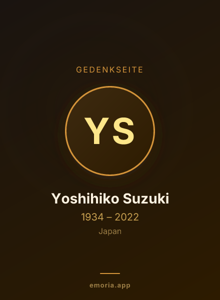 Gedenkportrait von Yoshihiko Suzuki