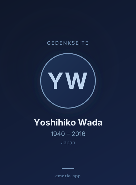 Gedenkportrait von Yoshihiko Wada