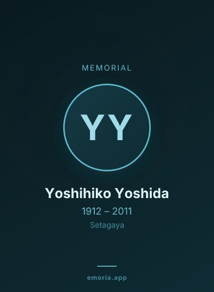 Memorial portrait of Yoshihiko Yoshida