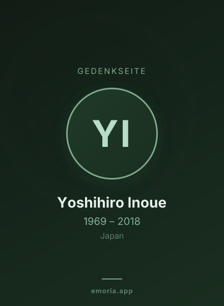 Gedenkportrait von Yoshihiro Inoue