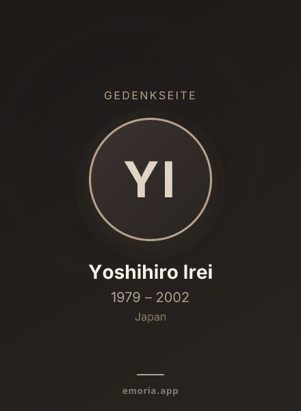 Gedenkportrait von Yoshihiro Irei