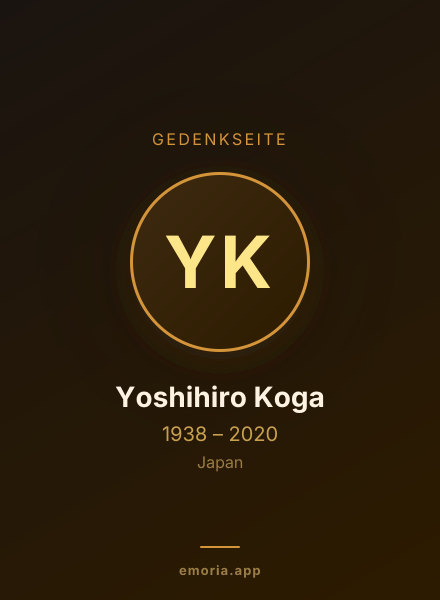 Gedenkportrait von Yoshihiro Koga