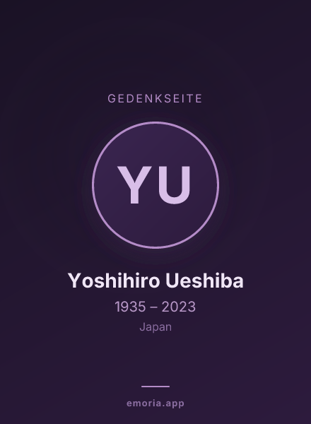 Gedenkportrait von Yoshihiro Ueshiba