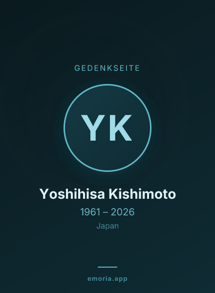 Gedenkportrait von Yoshihisa Kishimoto