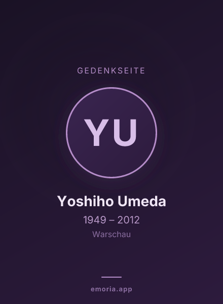 Gedenkportrait von Yoshiho Umeda
