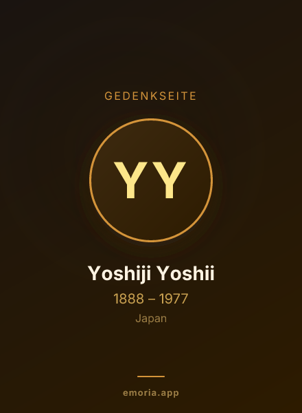 Gedenkportrait von Yoshiji Yoshii