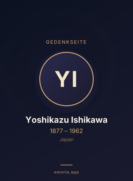 Gedenkportrait von Yoshikazu Ishikawa