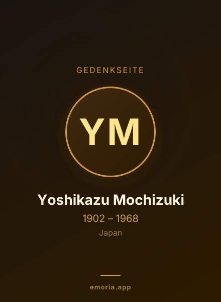 Gedenkportrait von Yoshikazu Mochizuki