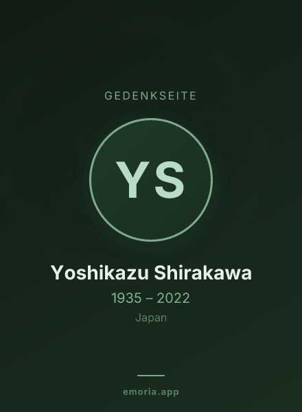 Gedenkportrait von Yoshikazu Shirakawa