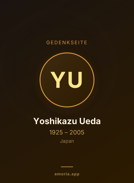 Gedenkportrait von Yoshikazu Ueda