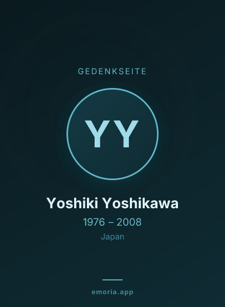 Gedenkportrait von Yoshiki Yoshikawa