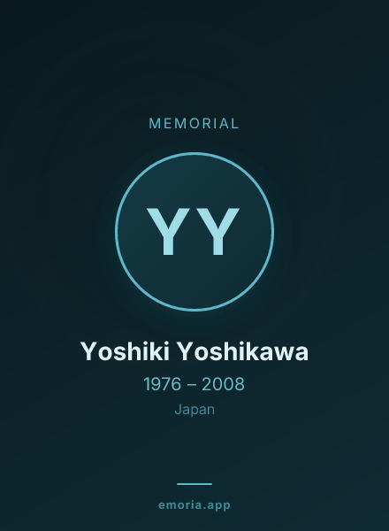 Memorial portrait of Yoshiki Yoshikawa