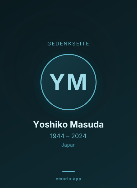 Gedenkportrait von Yoshiko Masuda