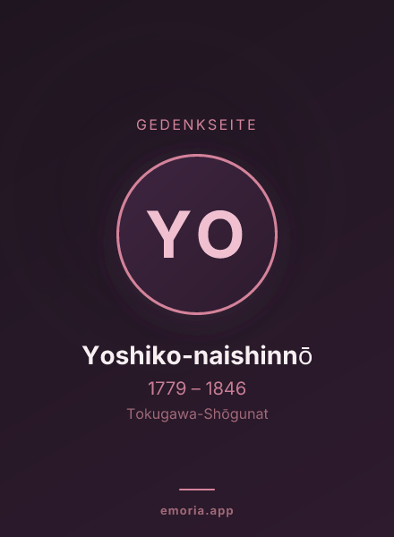 Gedenkportrait von Yoshiko-naishinnō