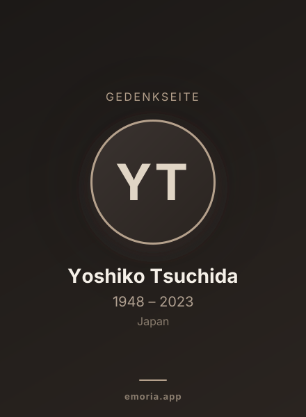 Gedenkportrait von Yoshiko Tsuchida