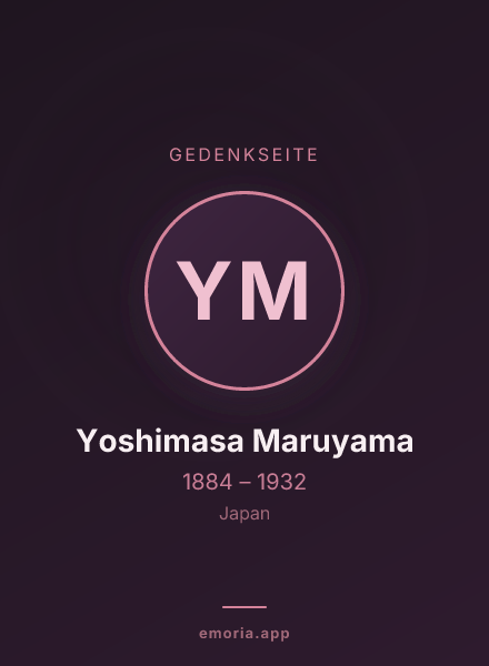 Gedenkportrait von Yoshimasa Maruyama