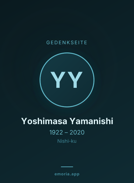 Gedenkportrait von Yoshimasa Yamanishi