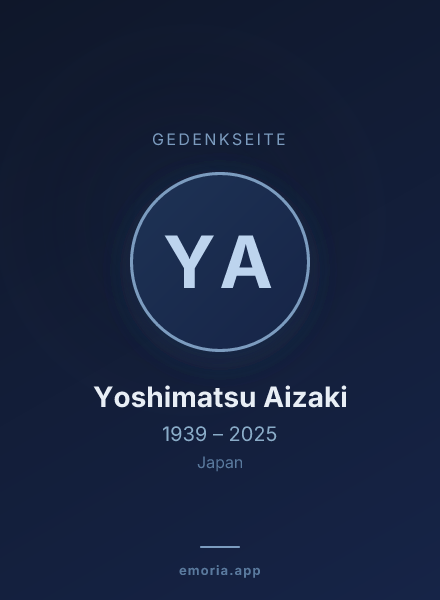 Gedenkportrait von Yoshimatsu Aizaki