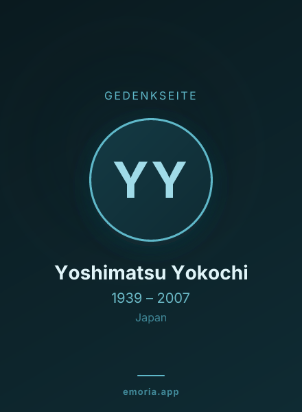 Gedenkportrait von Yoshimatsu Yokochi