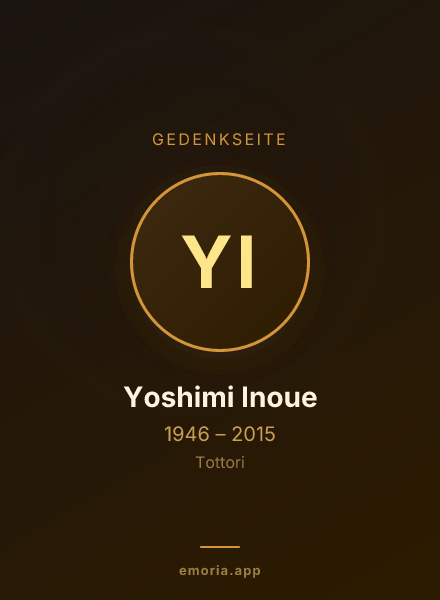 Gedenkportrait von Yoshimi Inoue
