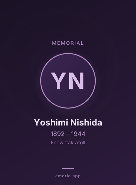 Memorial portrait of Yoshimi Nishida